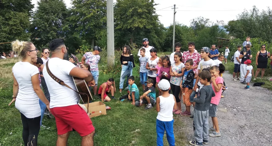 Street evangelism in Slovakia