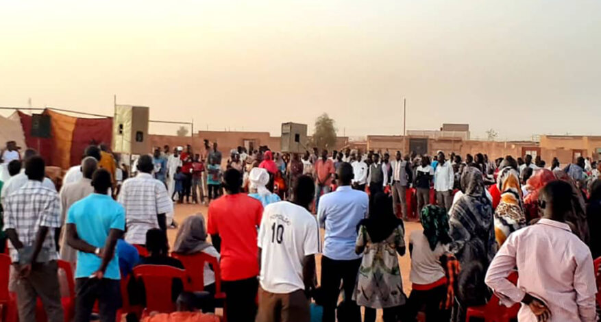 Photo of an outreach event in North Africa