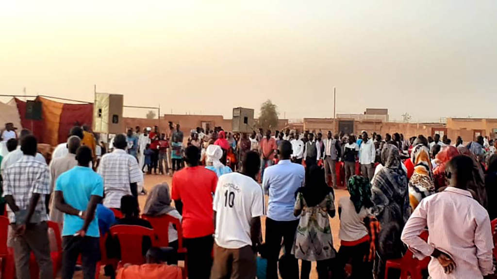 Photo of an outreach event in North Africa