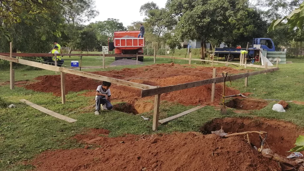 Photo of construction in Paraguay