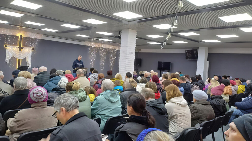 Easter service in Ukraine