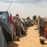 Refugee camp in Africa