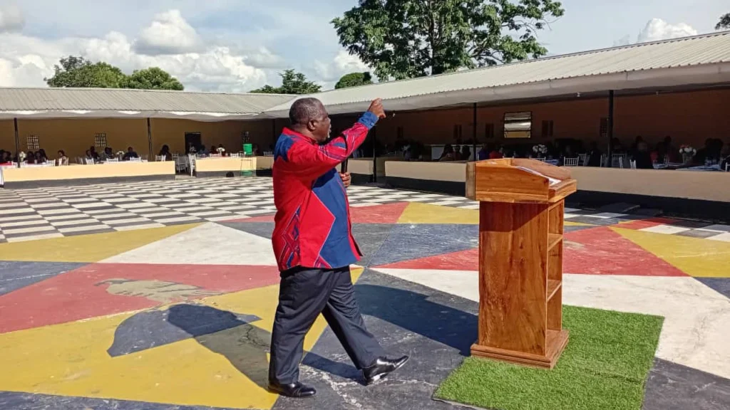 Mark Kaoma preaching in Zambia