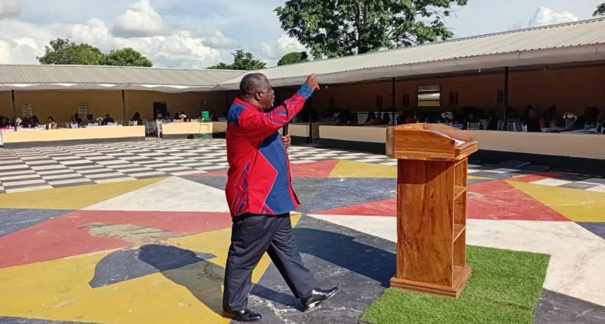 Mark Kaoma preaching in Zambia